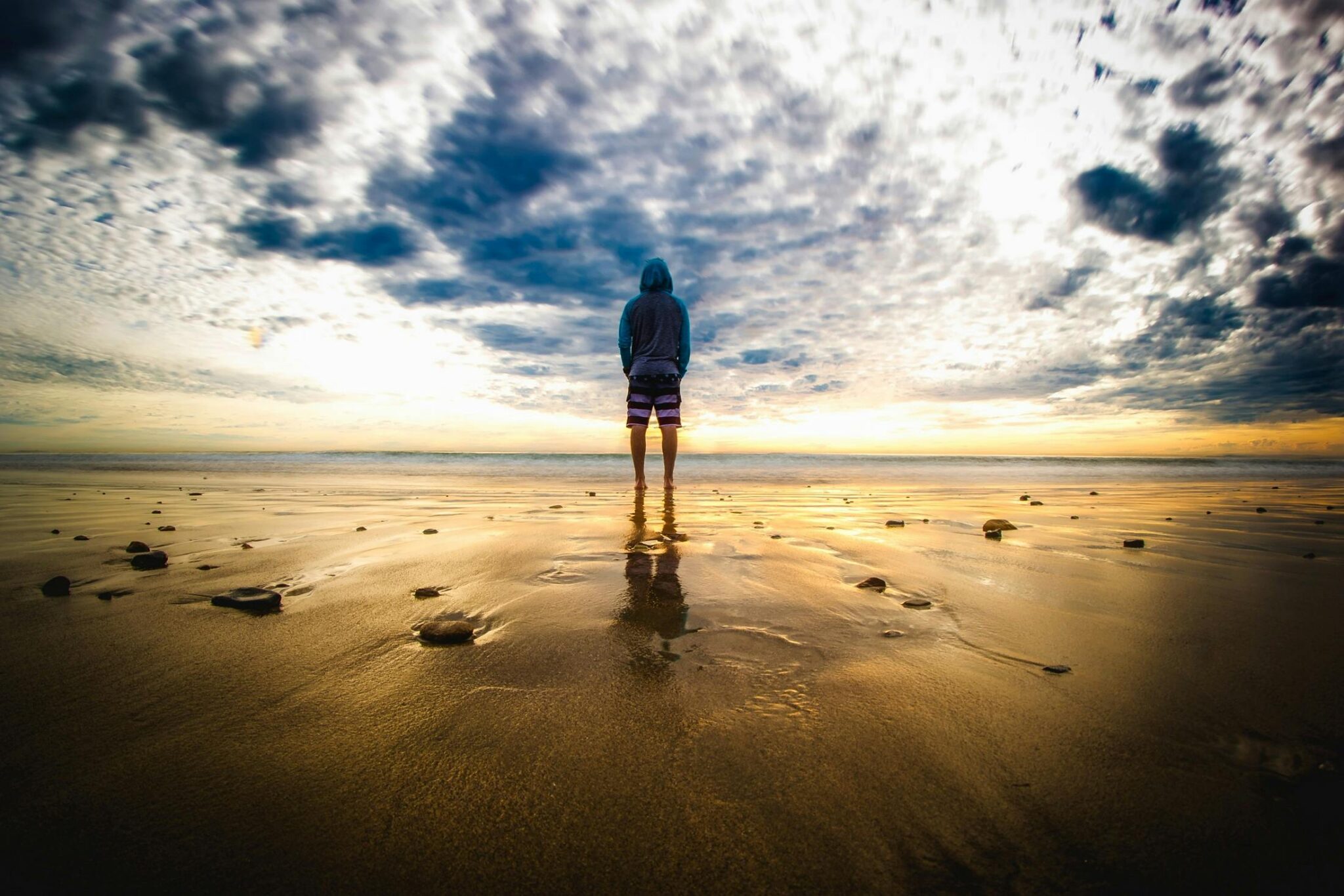 Man at beach